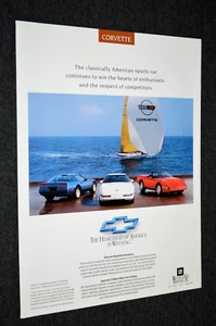 Chevy Corvette 1992 información original del distribuidor anuncio impreso 91 - Imagen 1 de 1