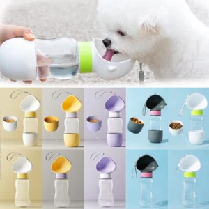 Dog Water Bottle 2 in 1 Leak Proof Portable Pet Water Bottle with Food Container - Picture 1 of 10