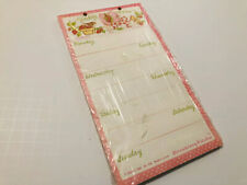 Vintage Jasco Strawberry Patches Girl 1980 Sealed Weekly Memo Pad