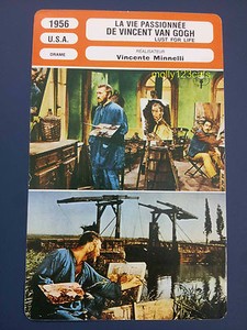 Kirk Douglas Anthony Quinn Lust For Life film  Van Gogh French Trade Card 