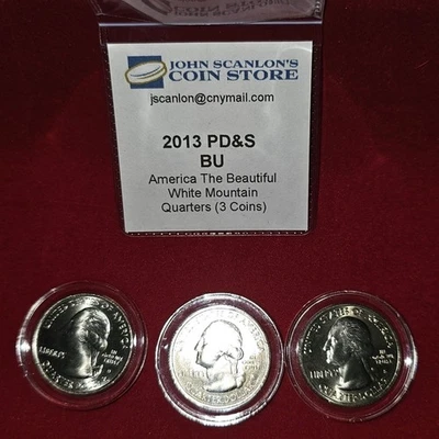 2013 American the Beautiful White Mountain  Cameo  Lot of 3 - Image 1 of 4