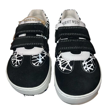 NUEVO BIRKENSTOCK Niños Davao Líneas Reflectantes Negro Calce Regular EE. UU. Talla K11 Foto 1 de 4