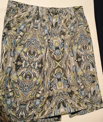 Falda joyera de mármol para mujer Ellen Tracy cremallera trasera/abertura talla 12 Foto 1 de 4