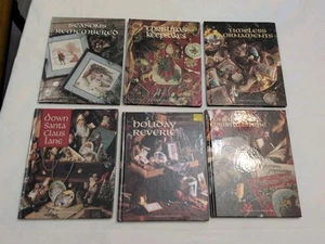 Lotto di 6 libri vintage collezione natalizia punto croce da modelli artistici tempo libero - Foto 1 di 24