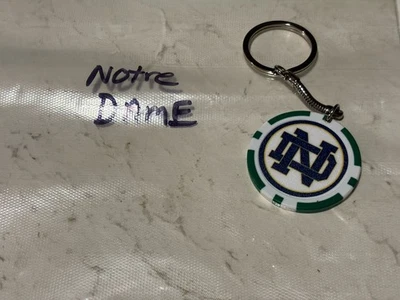 Notre Dame Fighting Irish Key Chain,  Notre Dame Fighting Irish Logo Green - Image 1 of 4