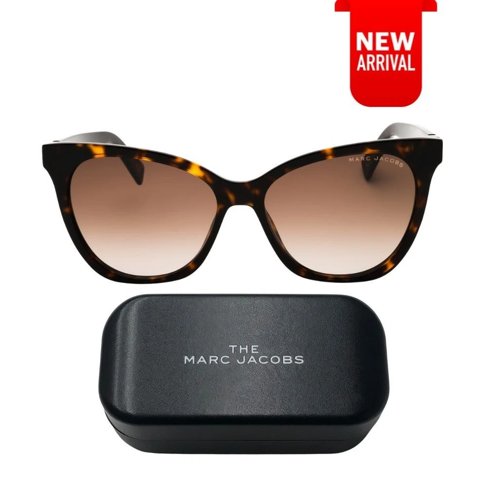 Marc Jacobs 336/S 56 mm Cat Eye HA Brown Gradient Women Sunglasses - Dark Havana - Image 1 of 4