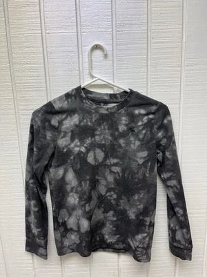 Abercrombie Niños Talla 9/10 Negro/Blanco/Gris Corbata Teñida Manga Larga Térmica Foto 1 de 4