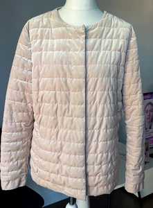 GEOX Respira Polyester Velour Pink Colour Jacket Size XL/UK 20 - Picture 1 of 22