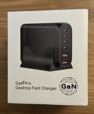 GaN 120W/65W Desktop Charger Quick Fast Charging QC PD Type C USB Power Adapter - Image 1 of 4