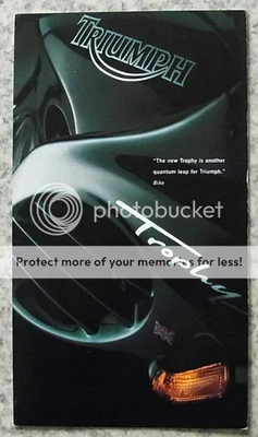 TRIUMPH TROPHY 900/1200 MOTORCYCLES Sales Brochure c1995 - Image 1 of 3