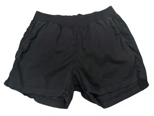 Faherty Arlie Leinenmischung Shorts Damen Large schwarz leicht Stretch Pull-On - Bild 1 von 12