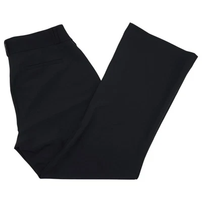 Pantalones informales Alfani para mujer 10P negros pierna ancha cintura media Foto 1 de 4