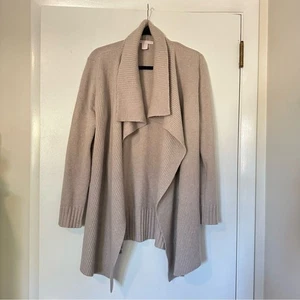 The Cashmere Project Open Front Cardigan Womens Medium Cream - Picture 1 of 3