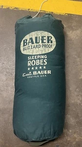 VTG 40s 50s Eddie Bauer Blizzard Proof Pure Down Sleeping Robe Bag Outdoor READ - Picture 1 of 20