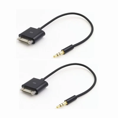 For iPod iPad/iPhone 2 3 4 Cable 3.5mm Audio 20cm 30PIN Dock Connector to AUX Foto 1 de 4