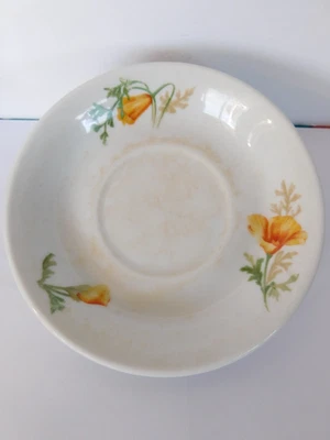 Platillo de amapola California Bauscher China HECHO EXPRESAMENTE PARA CENAR SANTA FE 1924 Foto 1 de 4