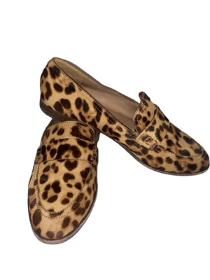 Zapatos MADEWELL para mujer talla 7 Alex mocasín estampado animal leopardo pelo de becerro plano Foto 1 de 4