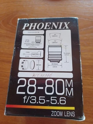 28-80 mm f/3.5-5.6 Canon FD By Phoenix - Image 1 of 4