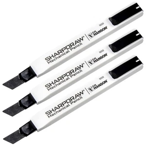 C.H. Hanson SharpDraw Mechanical Carpenter Pencil with Refill - 3 Pack - Picture 1 of 4