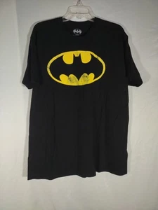 T-Shirt Batman Unisex Gr. XL schwarz mit gelbem Logo DC Comics - Bild 1 von 5