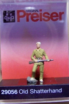 HO Preiser "Old West" SHATTERHAND Trapper with Rifle FIGURE # 29056 - Image 1 of 2