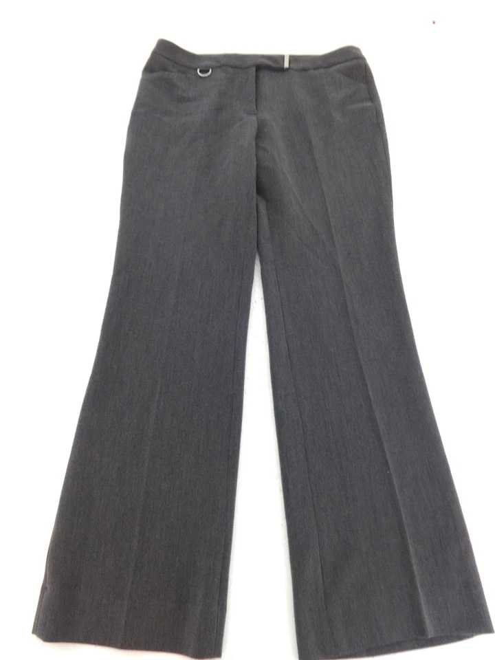 JONES NEW YORK WOMENS LUXURIOUS GRAY DRESS PANTS SIZE 4 - Image 1 of 4