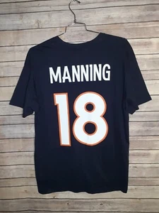 Mitchell & Ness Denver Broncos Peyton Manning Throwback Navy T Shirt Mens XL NWT - Picture 1 of 5