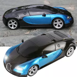 Blue Remote Control High Speed Super Racing Toy Car With Light Birthday Gift - Picture 1 of 9