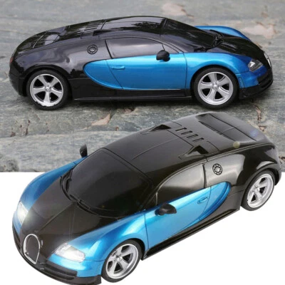 Blue Remote Control High Speed Super Racing Toy Car With Light Birthday Gift - Image 1 of 4