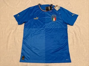 2022-23 Men’s Puma Italy National Team Home Soccer Jersey Large L Italia - Picture 1 of 13