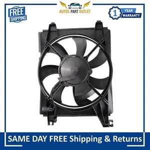 New A/C Condenser Cooling Fan Assembly Fits For 2001-2008 Hyundai Elantra - Bild 1 von 5