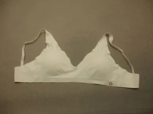 DANSKIN Size L Womens White Lined Wireless Back Closure Bralette Bra 7K - Picture 1 of 8