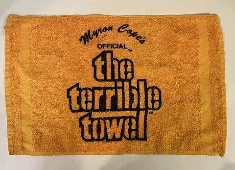 Pittsburgh Steelers Myron Cope’s “The Terrible Towel” VTG Fan Souvenir Cover