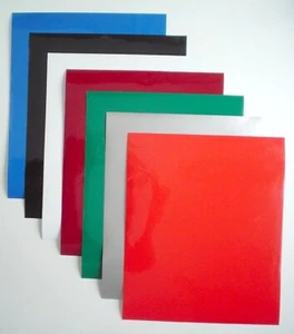 LOTE DE 7 PIEZAS ADHESIVAS DE VINILO BRILLANTE PARA CRICUT *** 7 PIEZAS VINILO BRILLANTE CRICUT - Imagen 1 de 4