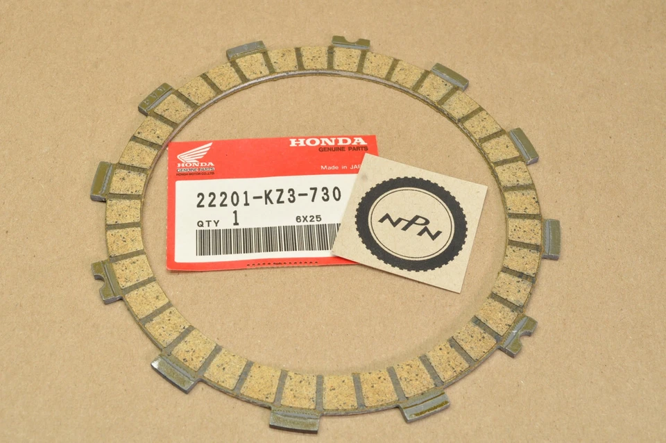 Disco de fricción de embrague 22201-KZ3-730 NUEVO DE STOCK Honda CR250 R CR480 R CR500 R Foto 1 de 1