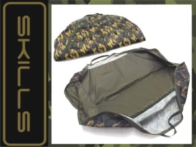 Skills Tackle camo Unhooking mat & zip up weigh sling carp fishing fox nash avid - Image 1 of 3