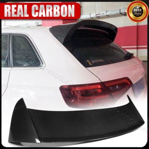 Alerón de fibra de carbono real techo trasero maletero ala labio para Audi A3 Sportback 14-16 - Imagen 1 de 15