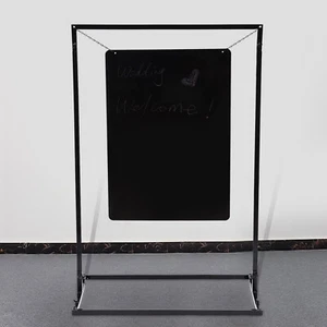 Poster Stand Black Metal Wedding Venue Decor Stand Black Welcome Sign Arch Stand - Picture 1 of 21