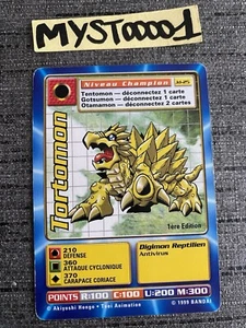 Carte Digimon Tortomon Jd-25 1ere Édition Francais Bandai 1999 Occasion - Picture 1 of 4