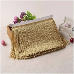 10cm 15cm 20cm 30cm GOLD Quaste Fransenborte Nähen Umrandung Basteln Lampenschirm Gatsby - Bild 1 von 3