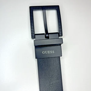 Guess Cinturón Hombre Talla XL 42”-44” Cuero Sintético Negro 11GO01XZ10DMFD Nuevo Sin Paquete - Imagen 1 de 4