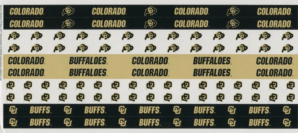 Álbum de recortes borde negro de los búfalos de la Universidad de Colorado NCAA 12" Foto 1 de 1