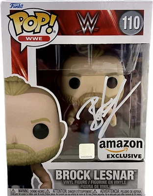 Funko Pop 110 JSA Blanco Firmado Autografiado Firmado Brock Lesnar Foto 1 de 4