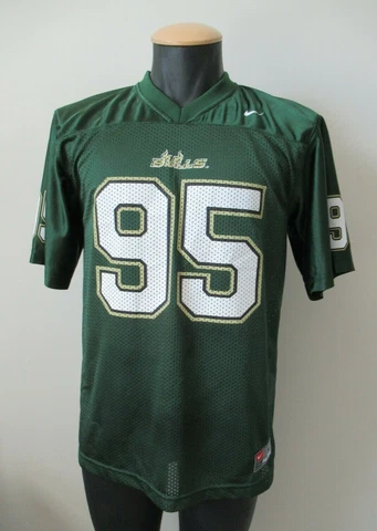 USF Bulls Nike Football Jersey #95 Youth L NCAA Green University South Florida Cover