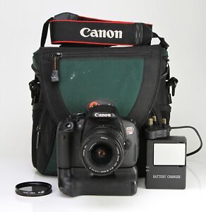 Canon EOS Rebel T4i ( 650D ) DSLR Camera & Canon EF-S 18-55mm II Lens Kit & Grip