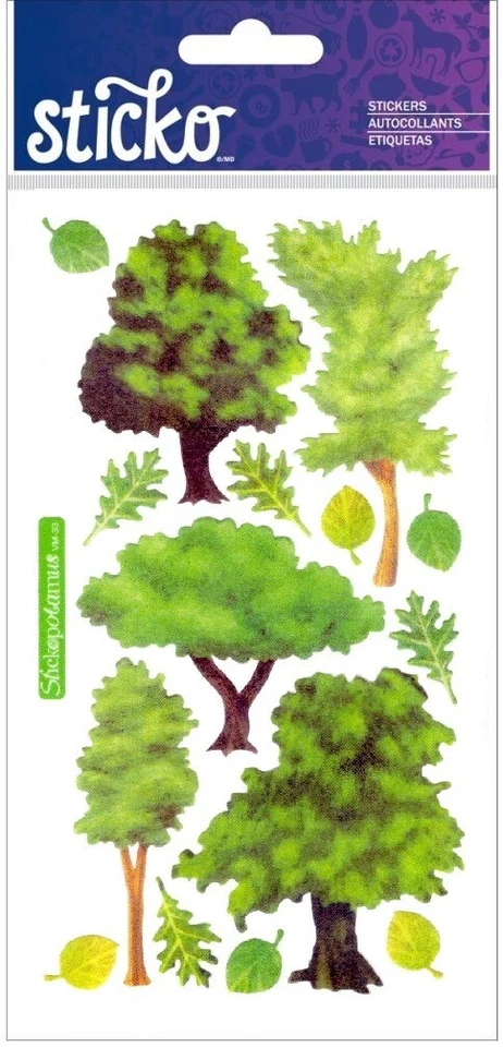 Jbr1116 Sticko Vellum Stickers - Trees