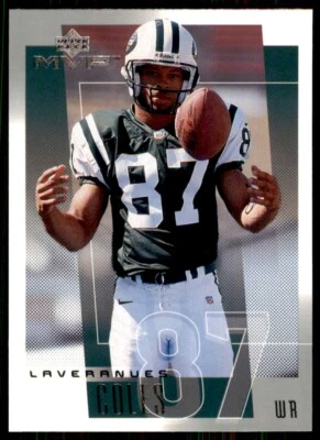 2001 Upper Deck MVP Laveranues Coles New York Jets #185 NFL Football Card - Image 1 of 2