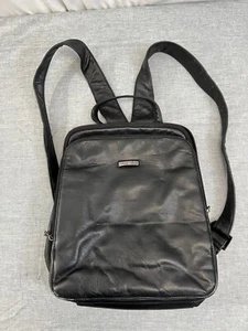 Vintage Pelle Studio Wilsons Leather Black Backpack Sling Purse EUC - Picture 1 of 11