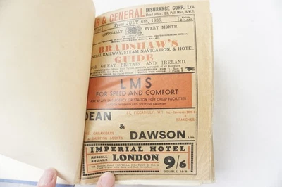 July 1936 Original Bradshaws Railway Guide Timetable Handbook Bound - Image 1 of 4