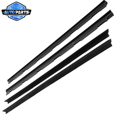 4 PcS Inner & Outer Window Sweep Felt Seal Weatherstrip Kit Fit for Chevy Truck Foto 1 de 4